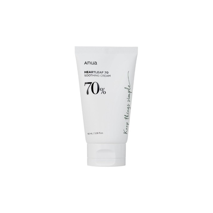 Anua Heartleaf 70% Soothing Cream Заспокійливий крем для обличчя з листям троянди 100 мл