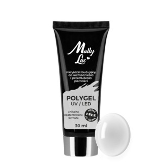MollyLac Polygel Aufbau-Acrylgel HEMA/Di- HEMA Free Nr. /01/ Clear 30 ml