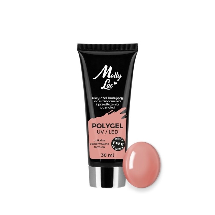 MollyLac Polygel opbouwacrylgel HEMA/Di- HEMA Free Nr. /08/ Pudding 30 ml