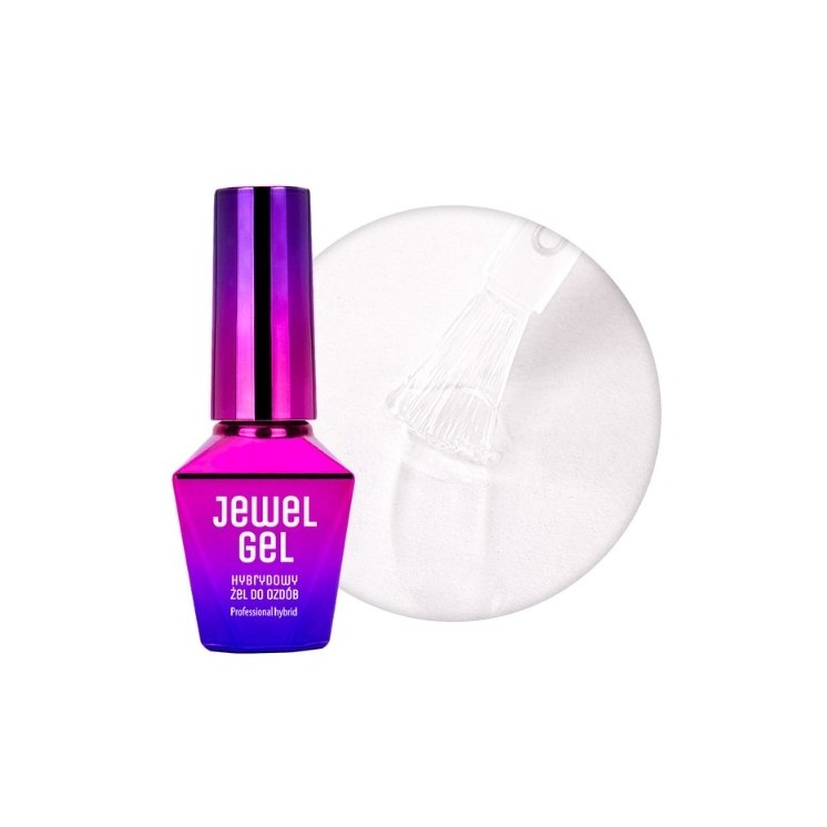 MollyLac Hybride gel voor het bevestigen van Jewel Gel-decoraties 10 g