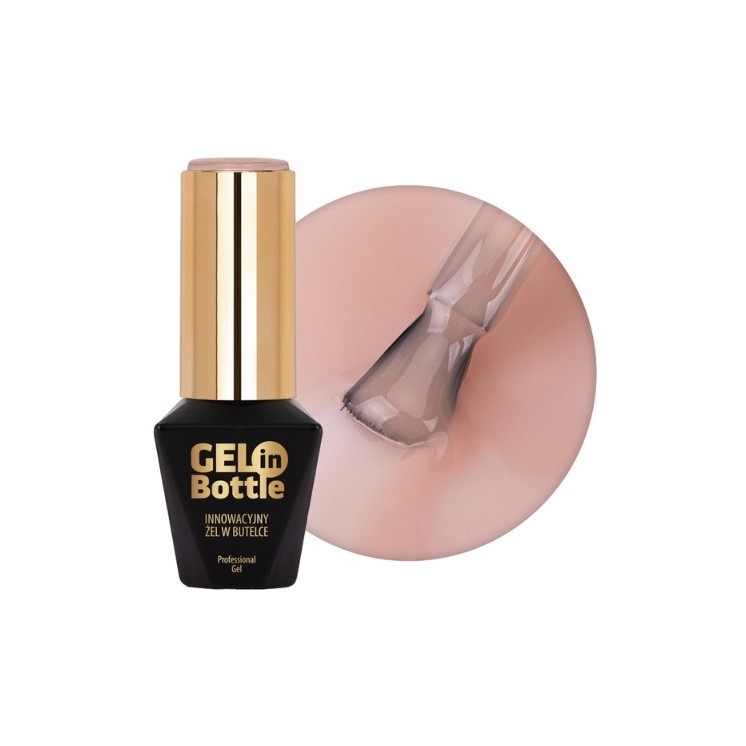 MollyLac Gel in bottle Nagelgel in flesje met Jasmine multifunctioneel penseel 10 g