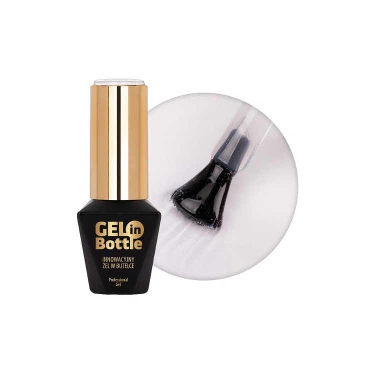 MollyLac Gel in bottle Nagelgel in flesje met Clear multifunctioneel penseel 10 g