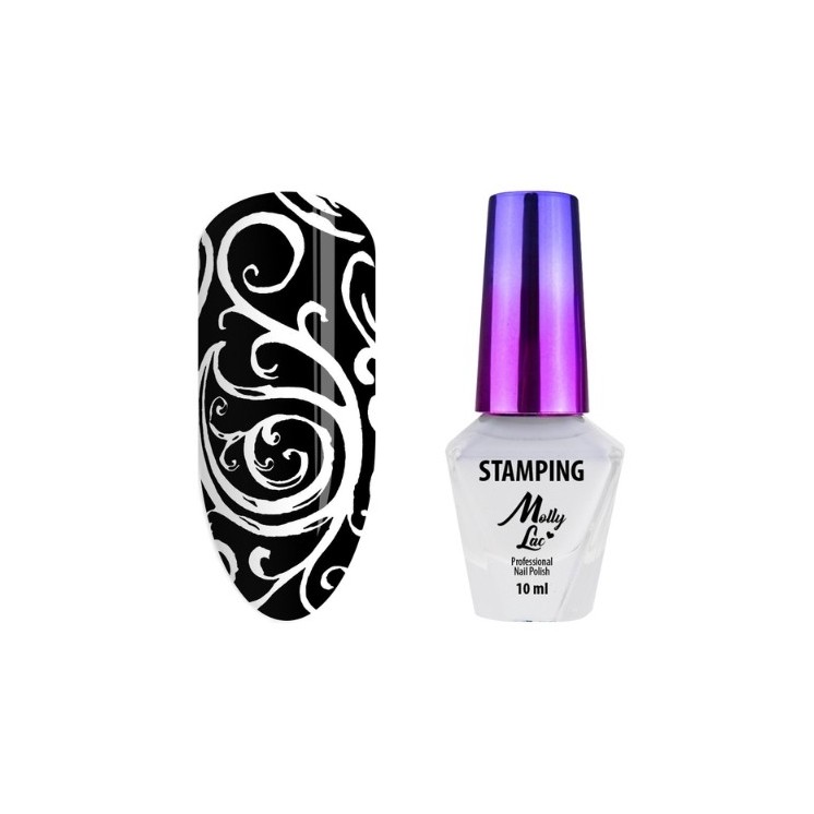 MollyLac Stamping and Stamping Varnish No. 1 White 10 ml