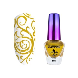 MollyLac Stempel- und Stempellack Nr. 4 Gold 10 ml