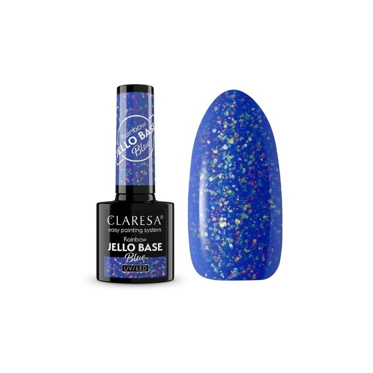 Claresa Hybrid Nail Base Rainbow Jello Base 5 Blue