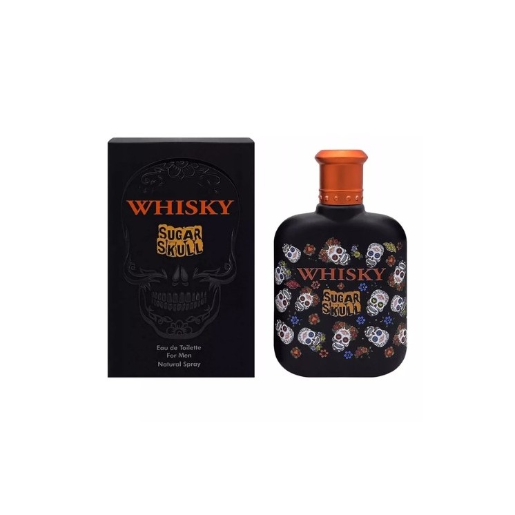 Evaflor Whiskey Sugar Skull Eau de Toilette for Men 100 ml