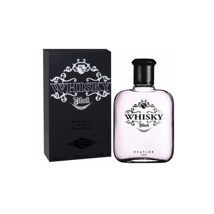 Evaflor Whiskey Man Black Eau de Toilette voor Mannen 100 ml