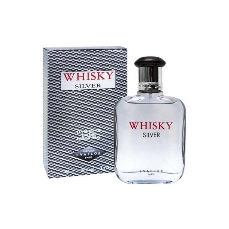 Evaflor Silver Whiskey For Man Eau de Toilette für Männer 100 ml
