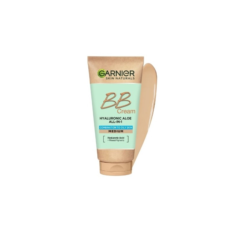 Garnier Hyaluronic Aloe All-In-1 BB Cream зволожуючий BB крем для комбінованої та жирної шкіри Śniady 50 мл