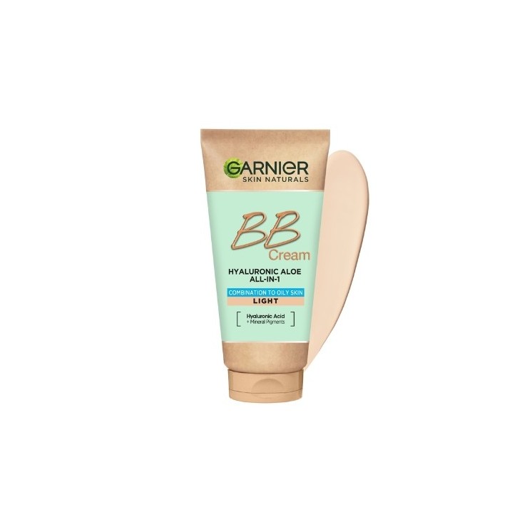 Garnier Hyaluronic Aloe All-In-1 BB Cream hydraterende BB-crème voor de gecombineerde en vette huid Licht 50 ml
