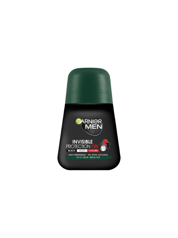 Garnier Invisible 72h Men Roll-On antyperspirant w kulkce 50 ml