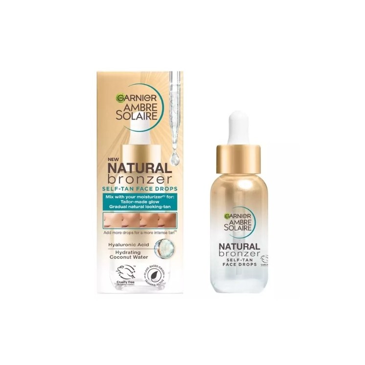 Garnier Ambre Solaire Natural Bronzer zelfbruinende druppels voor het gezicht 30 ml