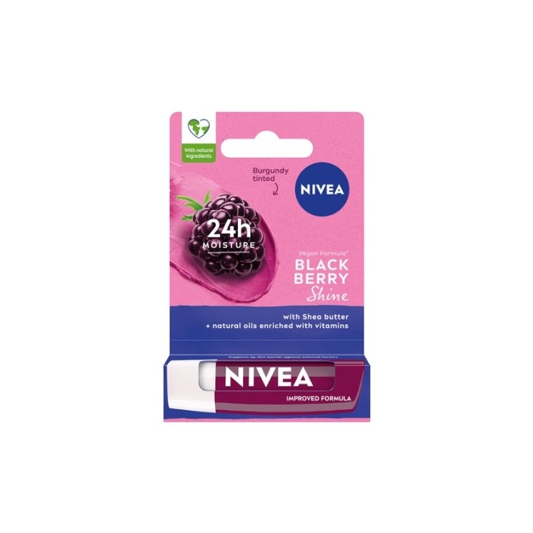 Nivea Blackberry Shine Pflegender Lippenstift 4,8 g