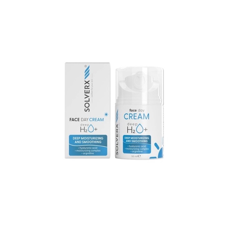Solverx Deep H2O+ Глибоко зволожуючий денний крем для сухої та зневодненої шкіри 50 мл