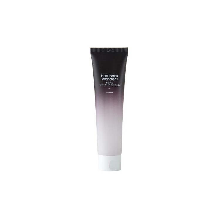 Haruharu Wonder Black Rice Moisture 5 .5 Soft reinigingsgel gezichtsgel met rijstgist 100 ml