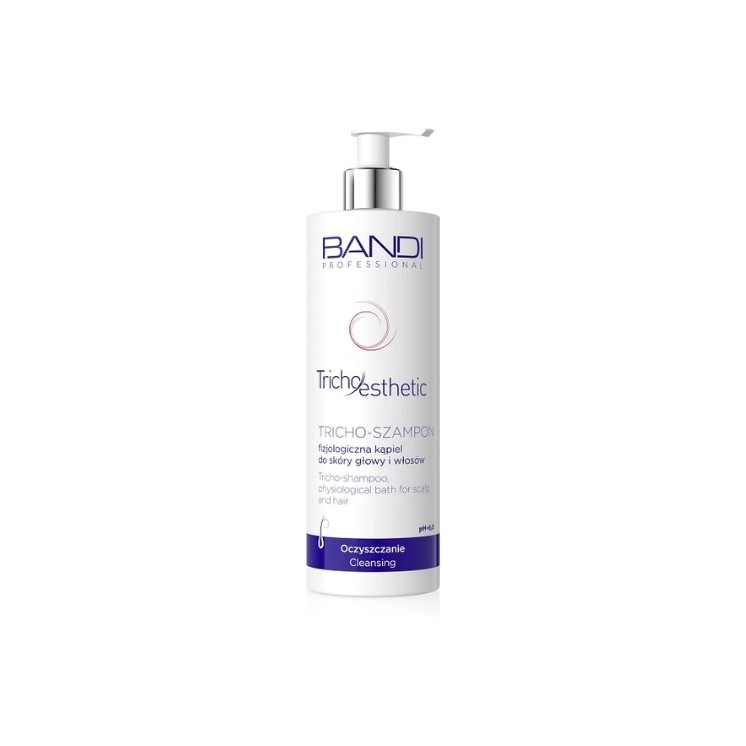 Bandi Tricho Shampoo, een fysiologische shampoo voor hoofdhuid en haar, 400 ml.