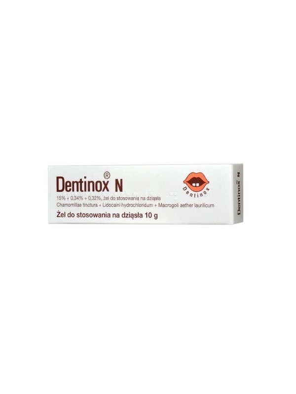 Dentinox N Żel na ząbkowanie dla dzieci powyżej 3 miesiąca 10 g