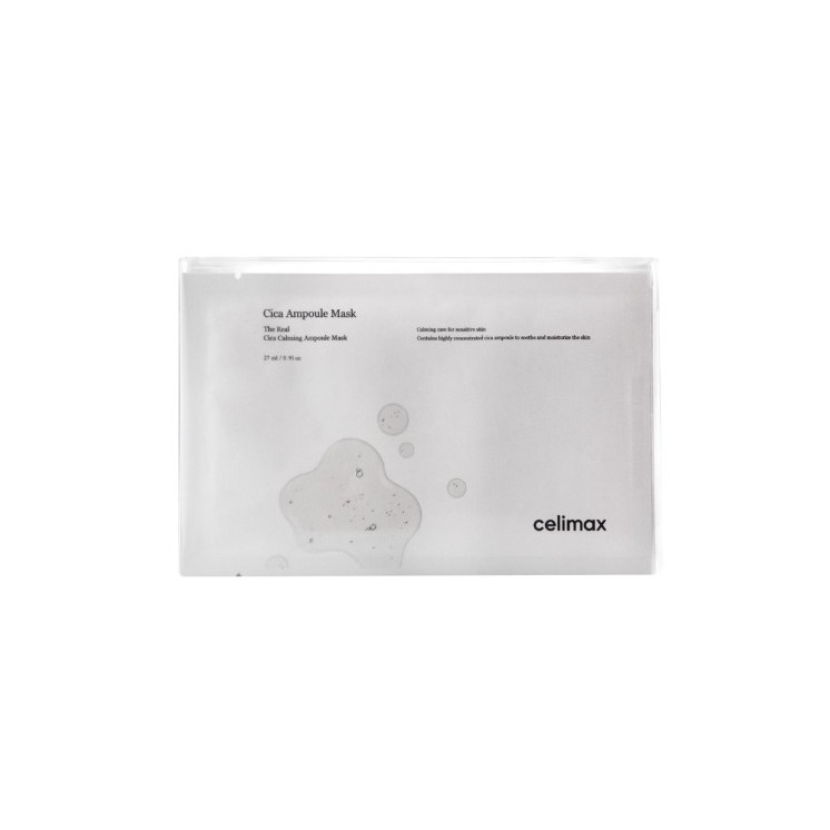 Celimax The Real Cica Calming Mask Sheet Mask with Centella Asiatica Extract 5 x 27 ml
