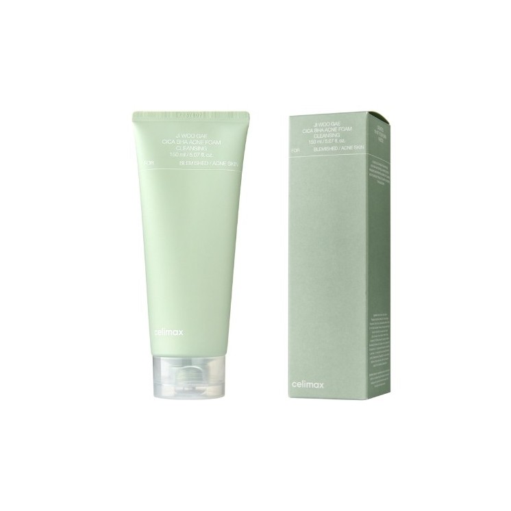 Celimax Ji.Woo.Gae Cica BHA Reinigungsschaum für Akne-Haut 150 ml