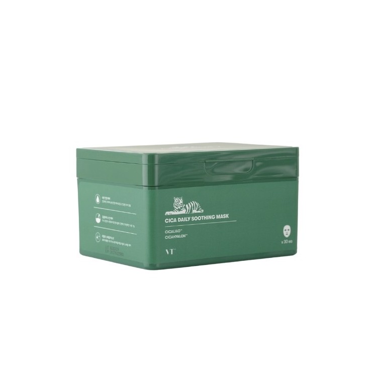 VT Cosmetics CICA Daily Soothing Mask Set of Soothing Sheet Face Mask 30 штук 350 г