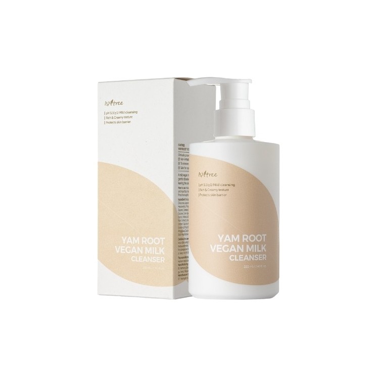 Isntree Yam Root Vegan Milk Cleanser Verzachtende gezichtsreinigingsmelk 220 ml