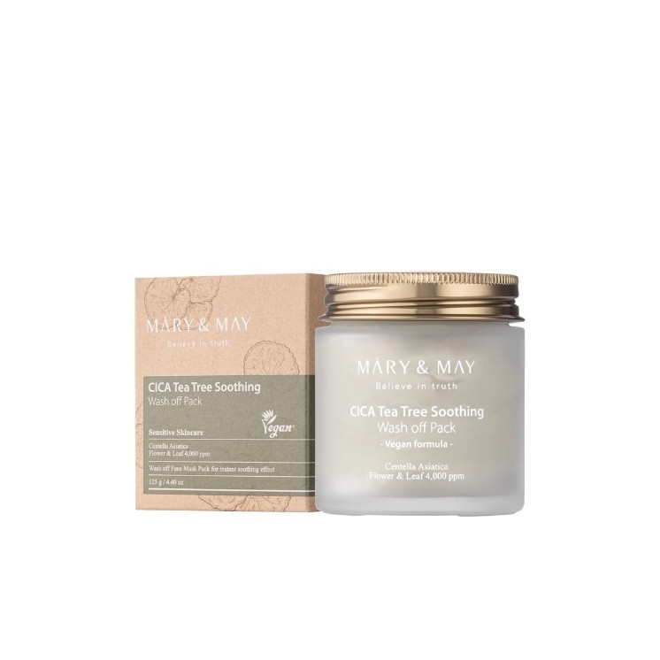 Mary&May CICA Tea Tree Soothing Wash-off-Packung Gesichtspflegeset 125 g