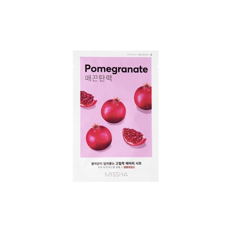 Missha Airy Fit Sheet Mask Pomegranate Straffende Blattmaske 19 g