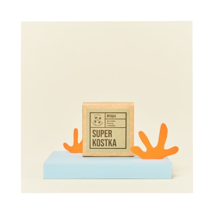 Mydlarnia Cztery Szpaki Super Bar zum Waschen von Körper, Gesicht und Haaren 75