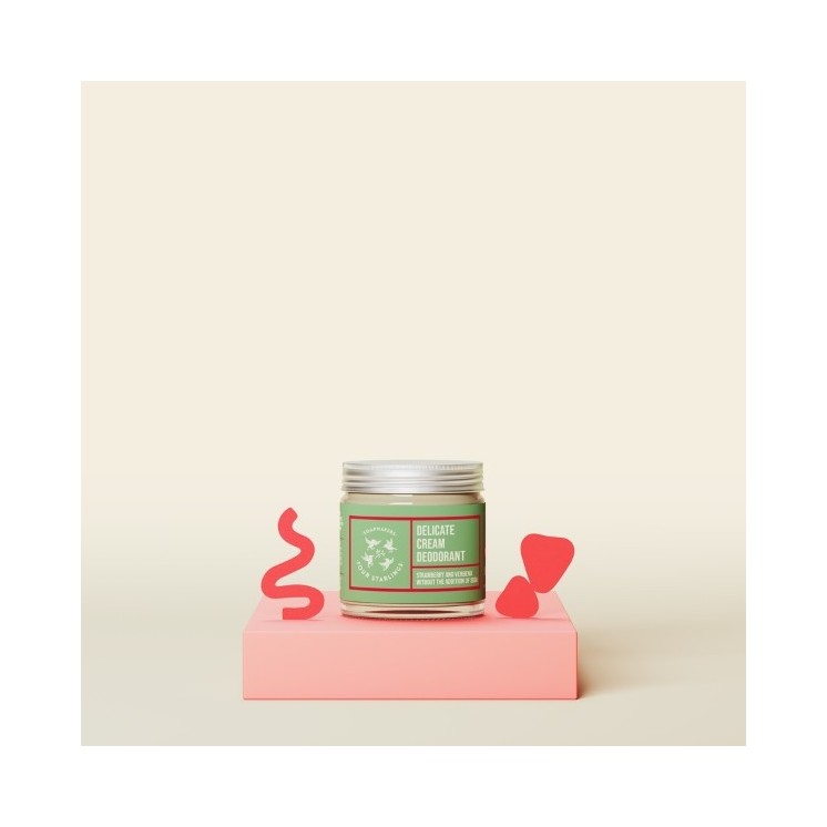 Mydlarnia Cztery Szpaki Natürliche Deodorantcreme Erdbeere und Eisenkraut 60 ml