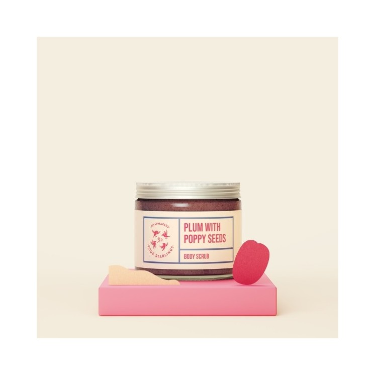 Mydlarnia Cztery Szpaki Zucker-Körperpeeling Peeling mit Mohn 250 ml