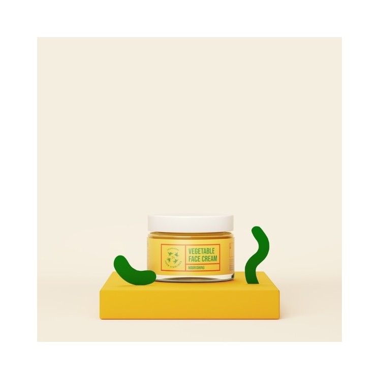 Mydlarnia Cztery Szpaki Nährende pflanzliche Gesichtscreme 50 ml