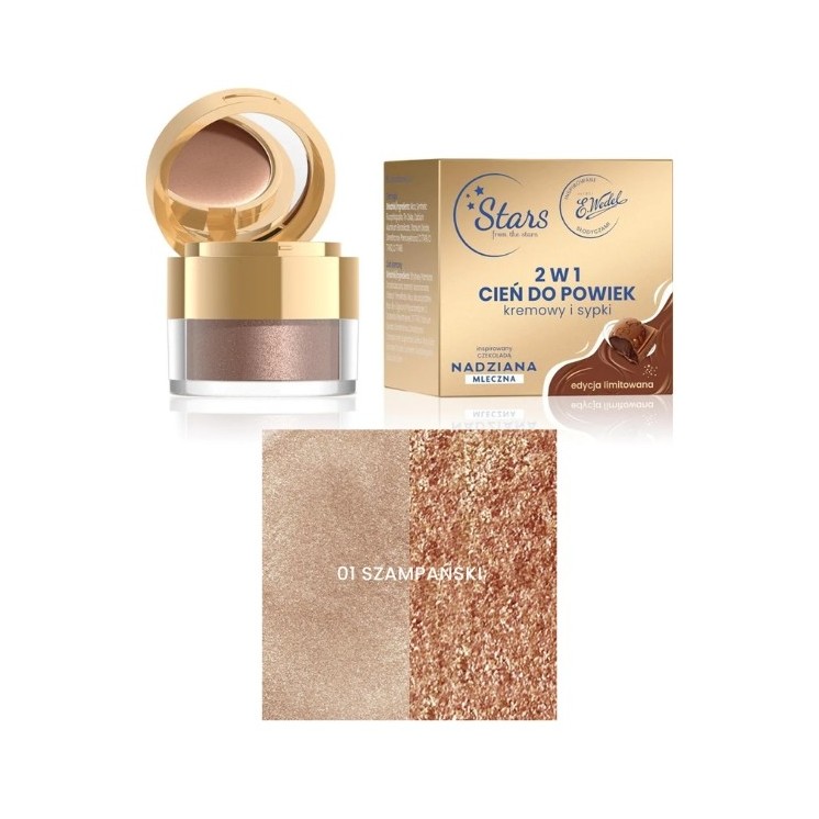 Stars from the stars Wedel Nadziana 2 in 1 Oogschaduw 01 Champagne 1. 5 G + 2.6 G