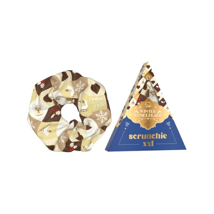 OnlyBio x Wedel Hair in Balance Scrunchie XXL Chocolate White