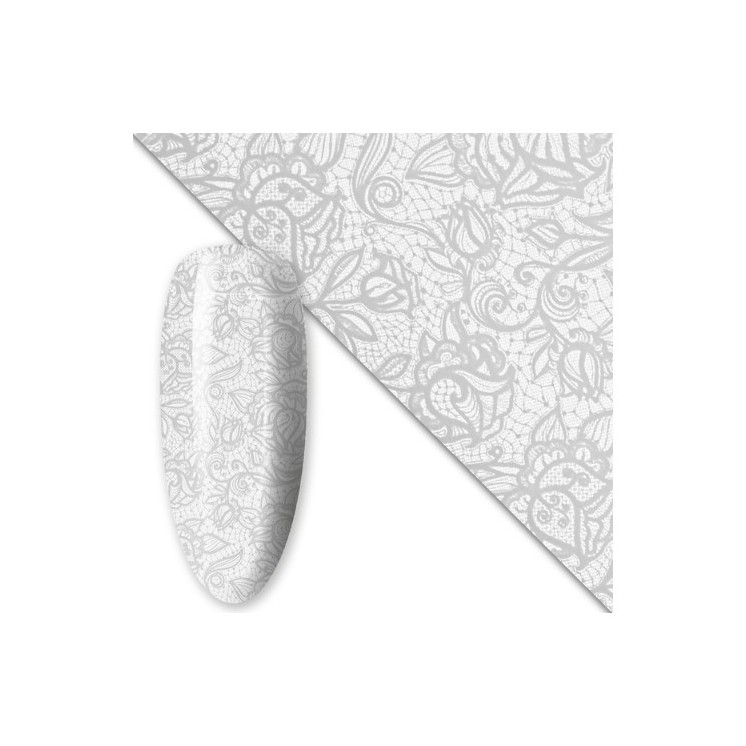 Nageltransferfolie 80 cm White nr. 12