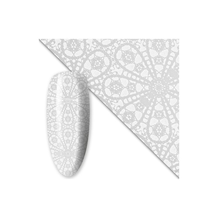 Nageltransferfolie 80 cm White nr. 14