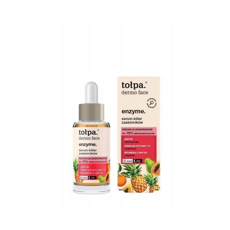 Ензимна Serum для обличчя Tołpa Dermo + засіб від чорних крапок 30 мл
