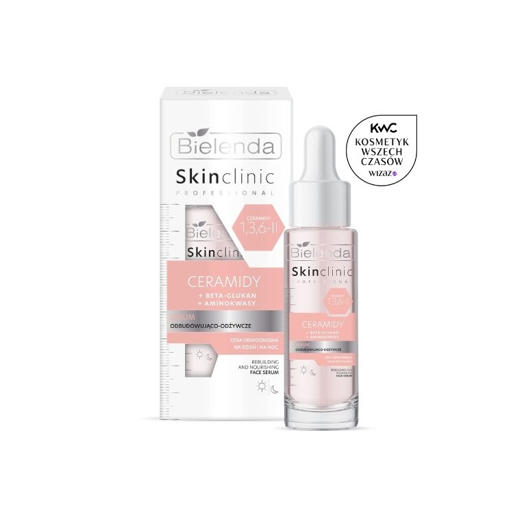 Bielenda SKIN CLINIC PROFESSIONAL Відновлююча та живильна сироватка КЕРАМІДИ + БЕТА-ГЛЮКАН + АМІНОКИСЛОТИ 30 мл