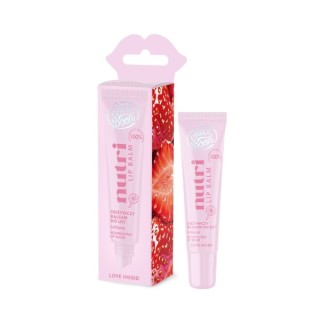 FaceBoom Nutri Lip Balm Odżywczy balsam do ust z sokiem z truskawki LOLLIPOP 10 g