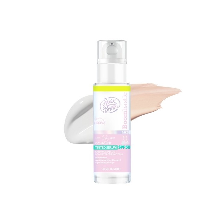 FaceBoom BOOMBASTIC LAB Тонована захисна сироватка SPF 50 30 мл