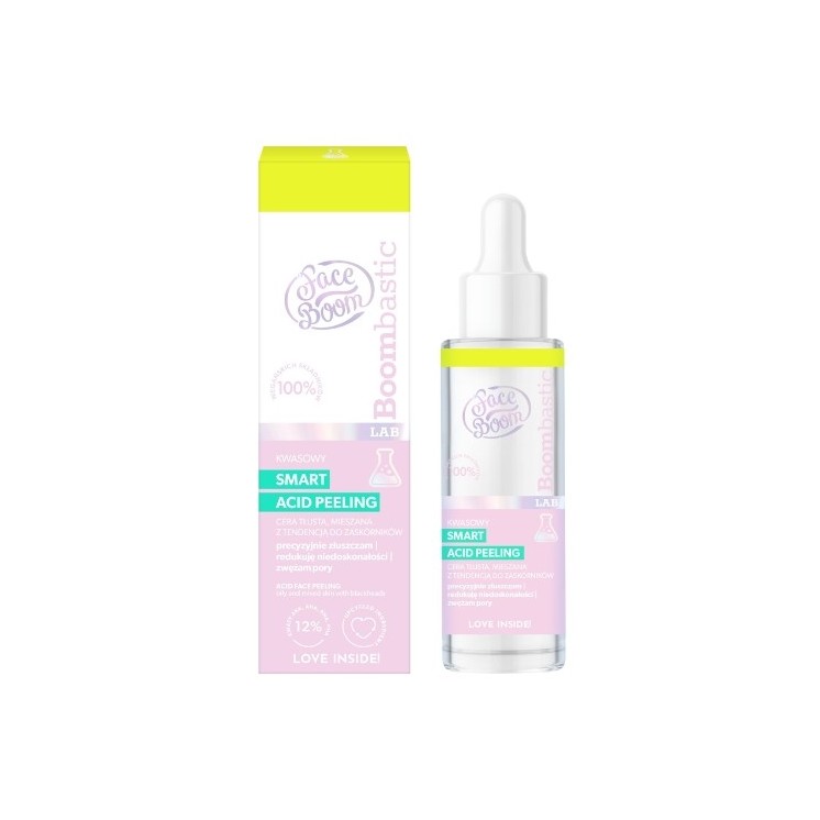 FaceBoom BOOMBASTIC LAB Intelligentes Säure-Säure peeling , 1 2% AKA, AHA , BHA , PHA , 30 ml