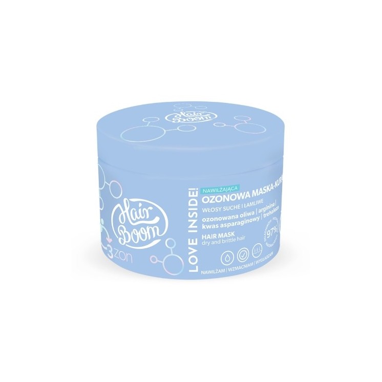 HairBoom O3ZON Hydraterend ozonmasker - haarbehandeling 225 ml