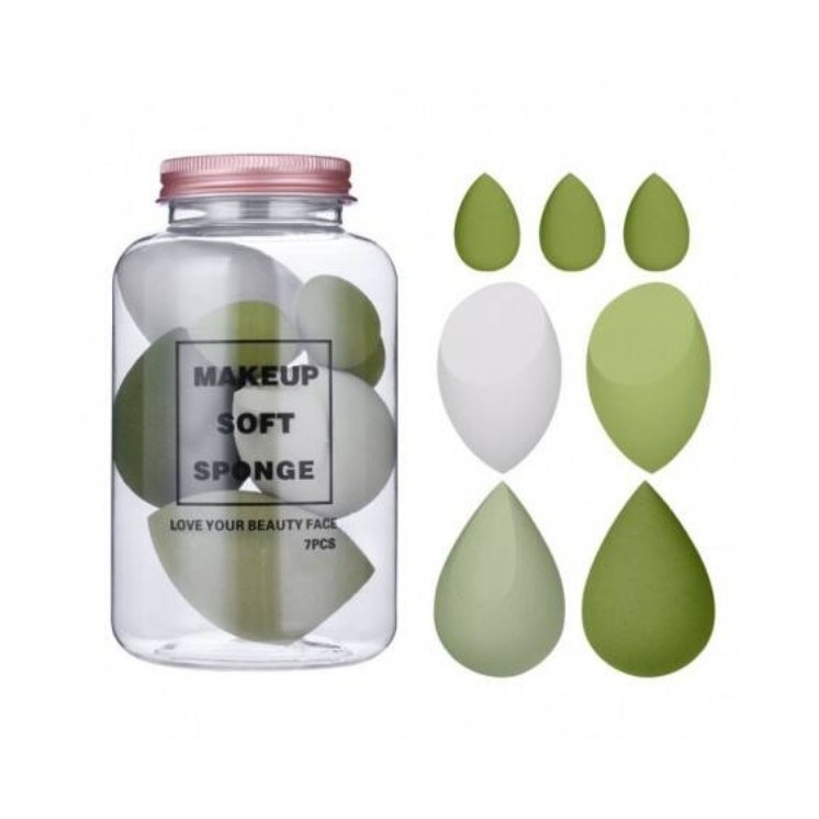 ECARLA Avocado Green Make-up-Schwamm-Set