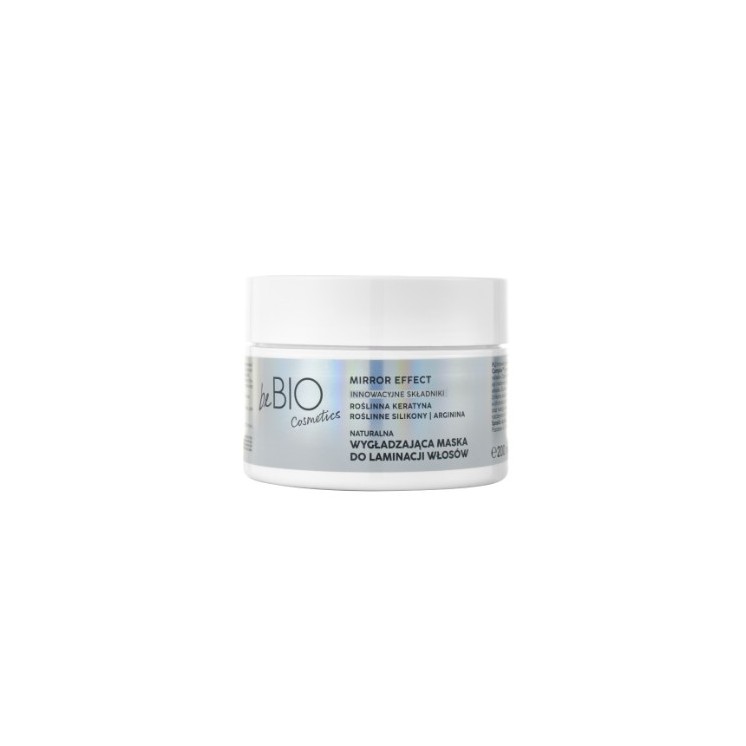 BeBio Cosmetics Натуральна розгладжуюча маска для ламінування волосся Mirror Effect Baby Hair Complex 200 мл