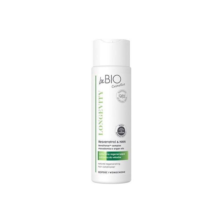 BeBio LONGEVITY Natuurlijke haarconditioner, dichtheid en versterking 250 ml