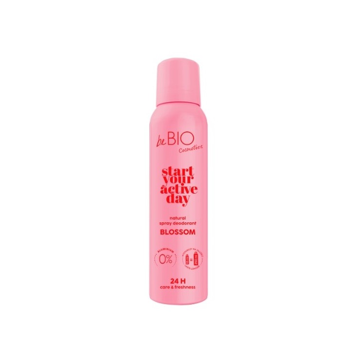 BeBio Beginnen Sie Ihren aktiven Tag. Natürliches Deodorantspray Blossom 125 ml