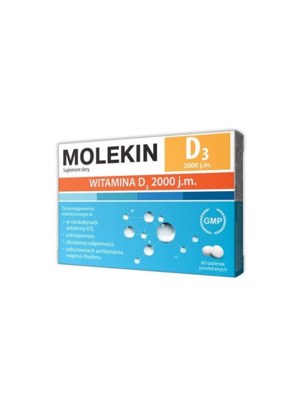 Molekin D3 2000 j.m.  60 tabletek