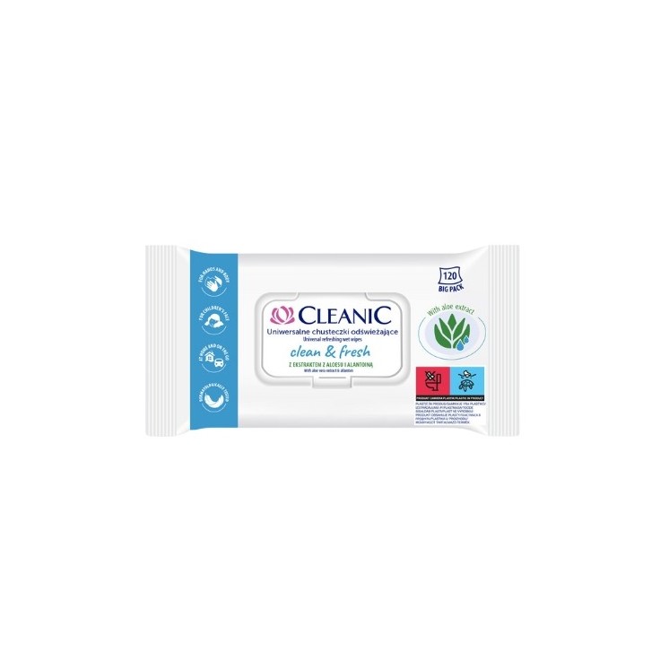 Універсальні освіжаючі Cleanic Cleanic Clean& Fresh 120 шт.