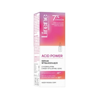 Розгладжуюча сироватка Lirene Acid Power з гідролатом центифолійної троянди 30 мл