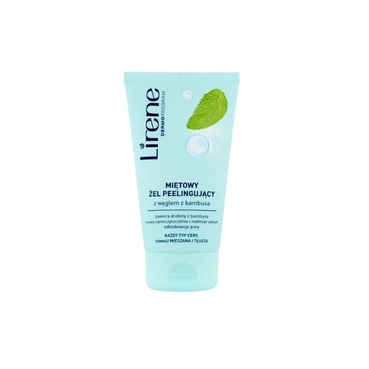 Lirene Mint Peelinggel met Bamboehoutskool 150 ml