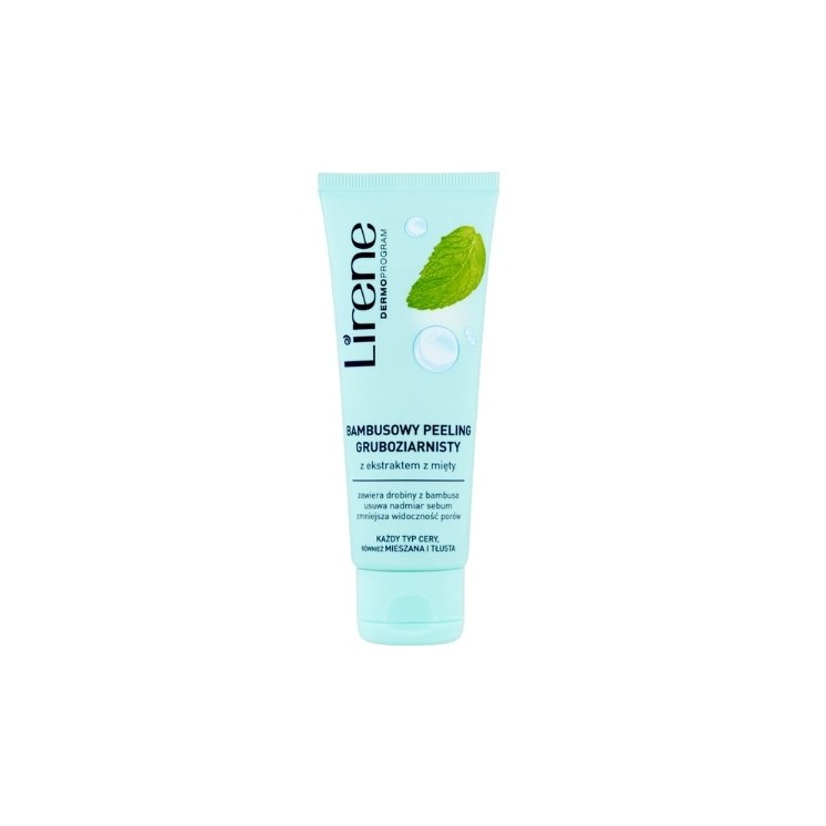 Грубозернистий peeling Lirene Bamboo з екстрактом м'яти 75 мл